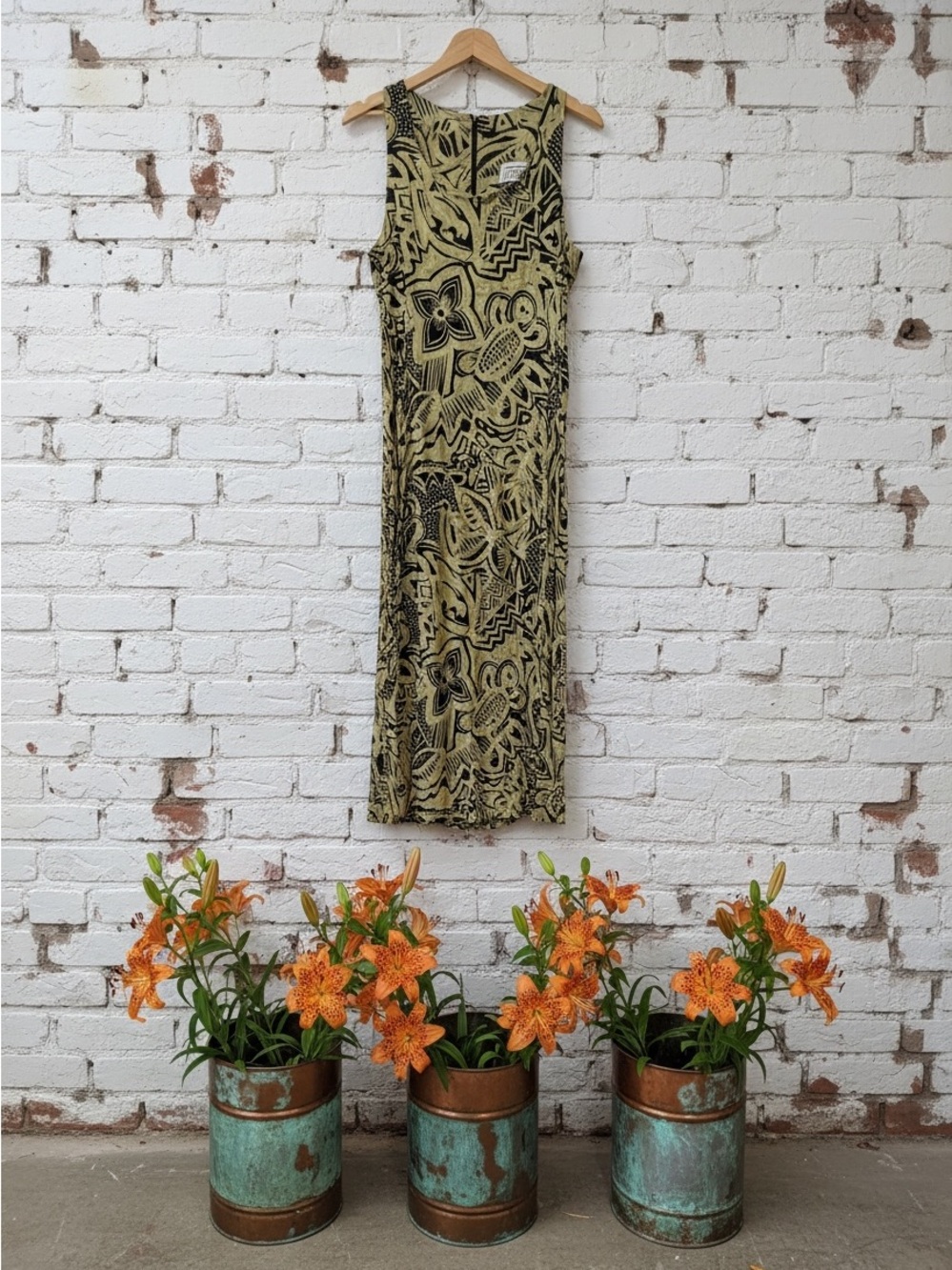 DBY vintage 90s tribal print dress